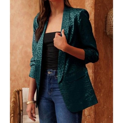 Women's Too Far Gone Leopard Blazer - Oddi