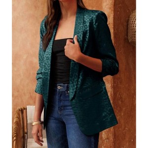 Women's Too Far Gone Leopard Blazer - Oddi - 1 of 4