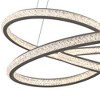 Possini Euro Design London Sand Gray Ceiling Pendant Light 21" Wide Ultra Modern Sprial Dimmable LED Strip Steel Dining Room House Foyer Kitchen - 3 of 4