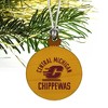 Central Michigan University Chippewas Mini Small Tiny Wood Christmas Tree Holiday Ornament - 3 of 4