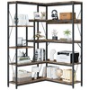 Celebalcony 5 Tiers Corner Bookshelf, 70.86" Tall L-Shaped Bookcase, Corner Shelf Display Storage Rack with Metal Frame for Living Room Home Office - 2 of 4