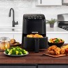 Gourmia 6-qt Digital Window Air Fryer With 12 Presets & Guided Cooking  Black : Target