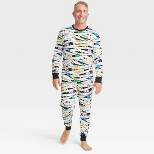 Men's Glow-In-The-Dark Mummy Halloween Matching Family Pajama Set - Hyde & EEK! Boutique™ White