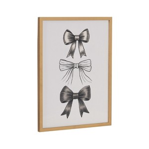 Kate & Laurel All Things Decor 12"x16" Gallery Coquette Preppy Retro Girly Black Bows Print by The Creative Bunch Studio Gold - 1 of 4