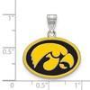 Black Bow Jewelry Sterling Silver Iowa Hawkeyes NCAA Medium Pendant - 2 of 3