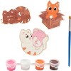 Cat and Dog Wood Painting Kits (24count) - Perfect Goodie Bag Party Favors for - Each has a Wood Craft, Paints, Brush & Sticker for Boys & Girls - 4 of 4