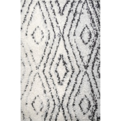 Nuloom Bristowe Diamond Cozy Soft & Fluffy Shag Indoor Area Rug
