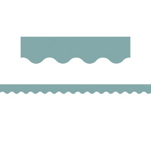 Teacher Created Resources Calming Blue Scalloped Border Trim, 35 Feet (Pack of 6) - 1 of 1