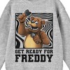 Five Nights At Freddy's Get Ready For Freddy Crew Neck Long Sleeve Athletic Heather Youth Boy's Sweatshirt - 2 of 2