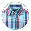 Gioberti Boy's Long Sleeve Button Down Plaid Checkered Shirt - 2 of 3
