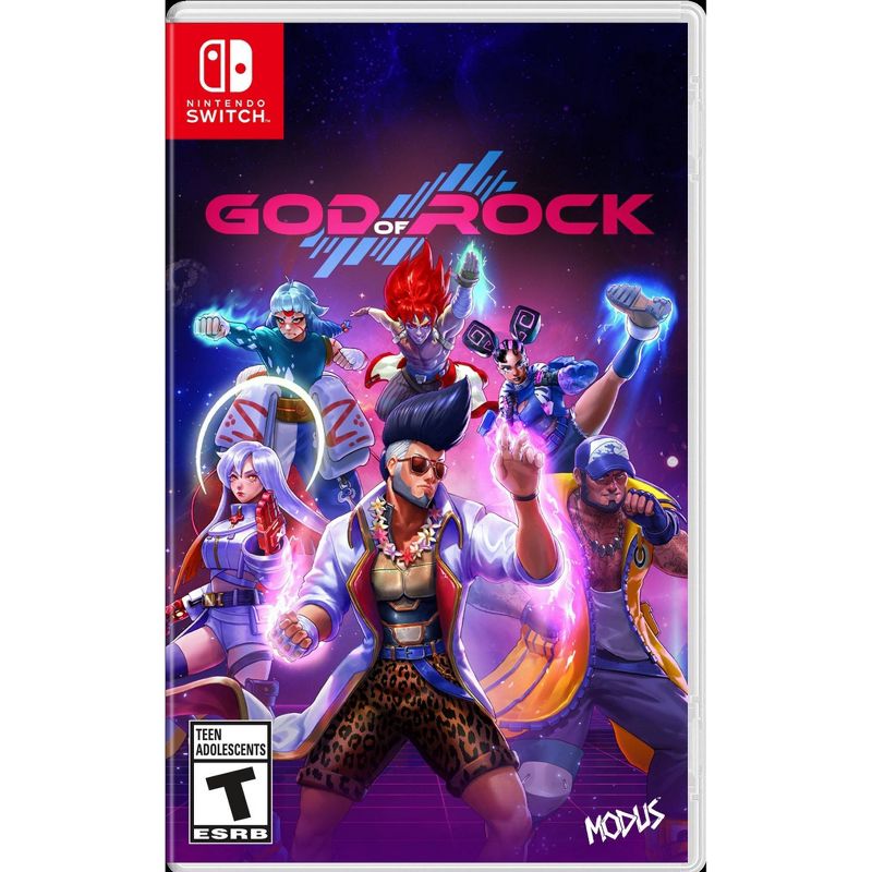 God of Rock- Nintendo Switch: Deluxe Edition with Season Pass, 1v1 Rhythm-Fighting Game, Multiplayer, 1 of 8