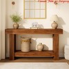 Console Table for Entryway, Wood Farmhouse Console Table for Living Room, 2-Tier Large Sofa Table w/ Storage - 3 of 4