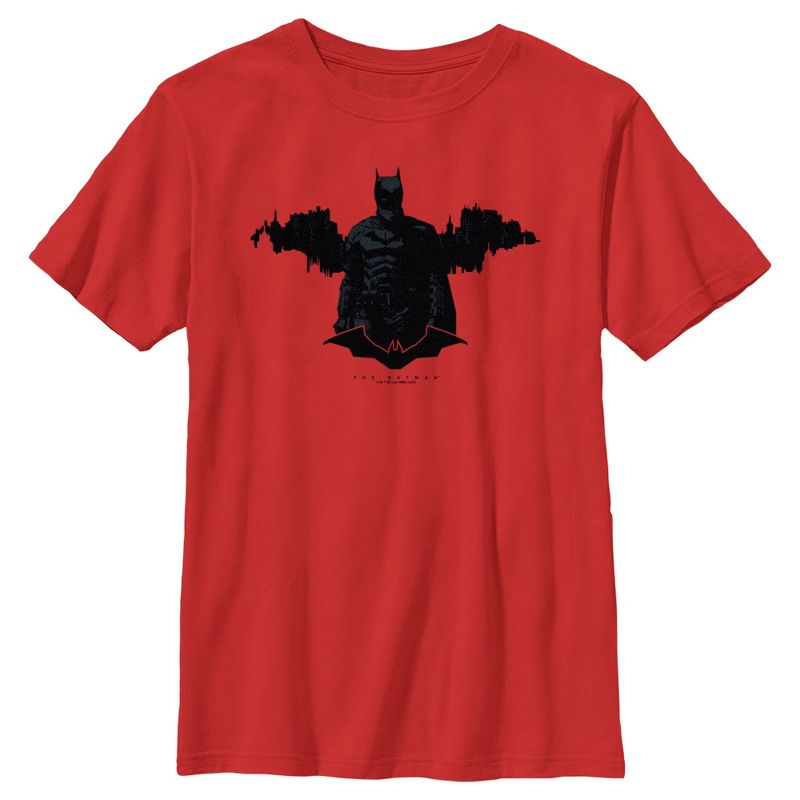 Boy's The Batman Gotham Silhouette T-Shirt, 1 of 5