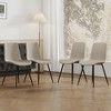 NicBex PU Dining Chairs Set of 4,Upholstered Armless Chair with Wider Seat Cushion,Square Backrest,Kitchen Chairs for Living,Meeting Room - 2 of 4