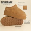 CUSHIONAIRE Women's Huggy Genuine Suede Cozy Mule Platform +Memory Foam, Wide Widths Available - 4 of 4