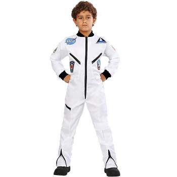 HalloweenCostumes.com Kid's White Astronaut Jumpsuit Costume