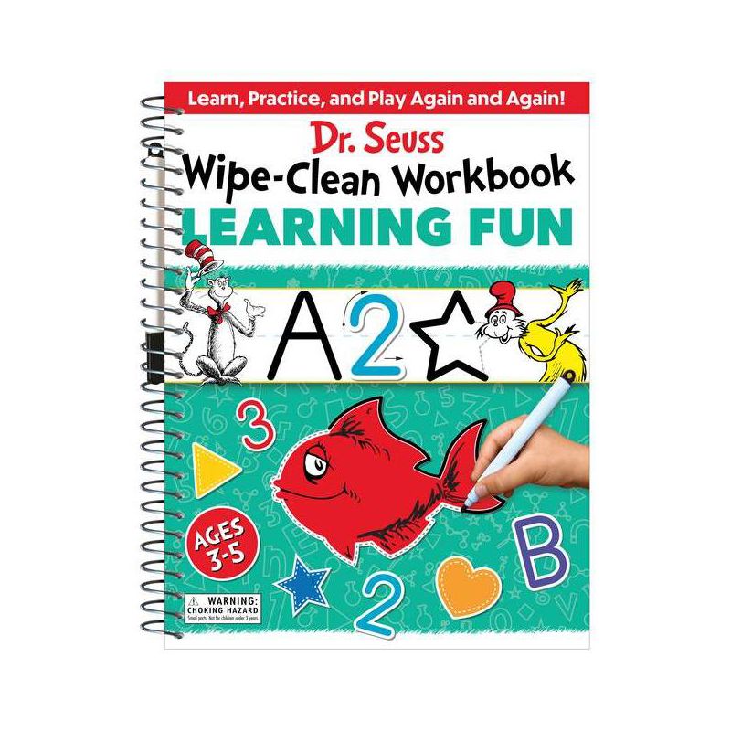 Dr. Seuss Wipe-Clean Workbook: Learning Fun - (Dr. Seuss Workbooks) by  Dr Seuss (Paperback), 1 of 2