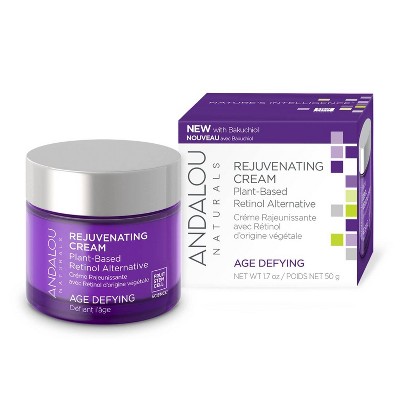 Andalou Naturals Age Defying Rejuvenating Plant Based Retinol Alternative Cream - 1.7oz