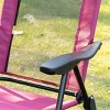 CAVINAS 2PC Folding Beach Chair with Mesh Fabric & Headrest Pillow,Adjustable 5-Position Portable Chair for Outdoor,Lawn,Backyard - 2 of 4