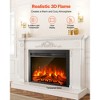 VEVOR Electric Fireplace Insert, 28.5 inch Recessed and Wall Mounted ,8h Timer & Remote Control, w/ 750W/1500W Dual Heating Modes, 5000BTU Black - 4 of 4