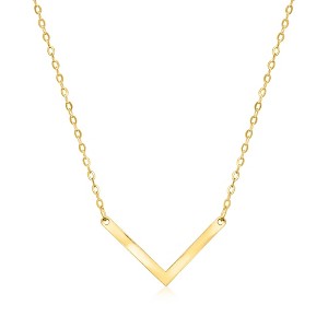 Ross-Simons Italian 10kt Yellow Gold V Necklace - 1 of 3
