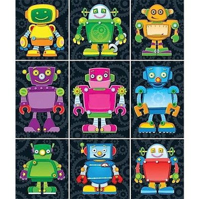 CARSON-DELLOSA Robots Prize Pack Stickers 168063