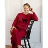 Leveret Womens Cotton Top Flannel Pant Pajamas - 2 of 3