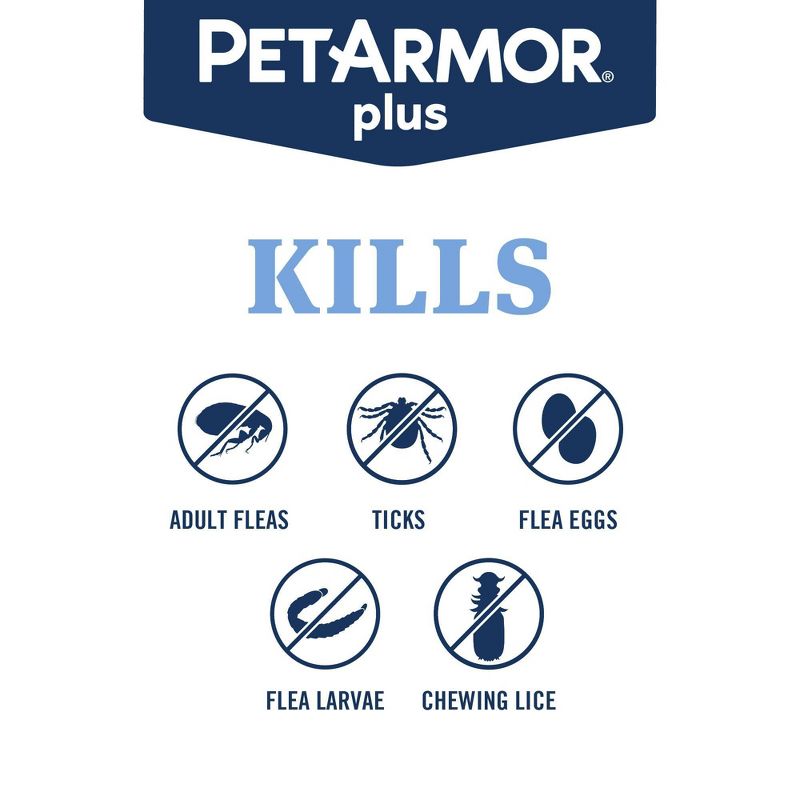 PetArmor Plus Flea and Tick Topical Treatment for Dogs - 3 Month Supply, 6 of 10