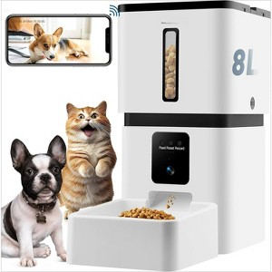 Automatic Dog Feeder for Large Breeds with Camera, App Control, Video with Night Vision, Easy Setup - 1 of 4
