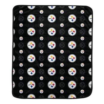 NFL Pittsburgh Steelers Repeat Tonal Logo Flannel Fleece Blanket