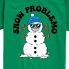 Boys' - Instant Message - Snowman Snow Problemo Short Sleeve Graphic T-Shirt - 2 of 4