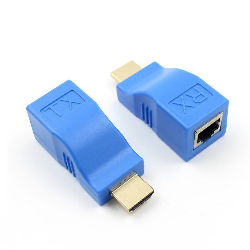 For HDMI Extender 4k RJ45 Ports LAN Network Extension Up To 30m Over CAT5e / 6 UTP LAN Ethernet Cable for HDTV HDPC, 2 of 7