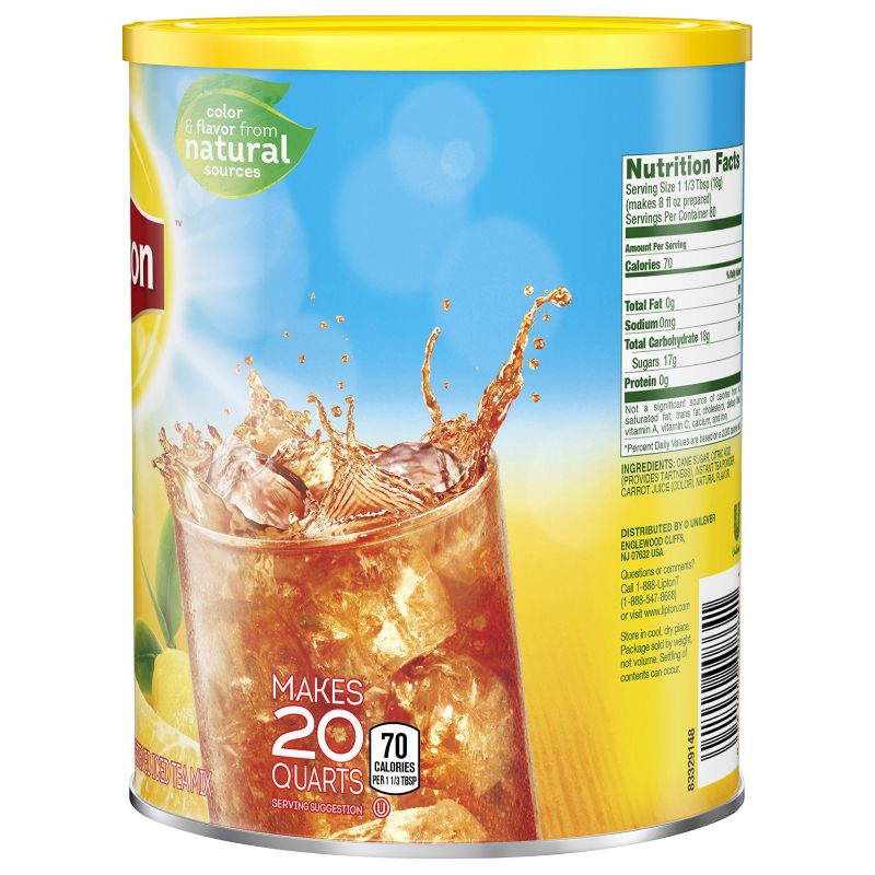 Lipton Lemon Sweetened Iced Tea Mix - 50.3oz, 6 of 7