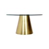 Meridian Furniture,Glassimo Brushed Gold Coffee Table - 3 of 4