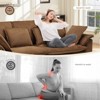 Buenhomino Convertible Sectional Loveseat Sofa with Deep Seat &Movable 2-Layer Ottoman, Oversized L-shape Cloud Sofa with Chaise & Armrests,Chenille - 4 of 4