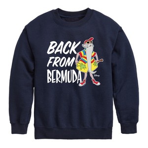Boys' - Disney - Straight Outta Bermuda Graphic Long Sleeve Fleece Sweatshirt - 1 of 4