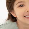 Girl's Classic Round Solitaire Screw Back Sterling Silver Earrings - In Season Jewelry - 2 of 4