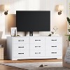 55in TV Stand with Mount for 32–85 Inch TVs, Media Console with 9 Drawers & Adjustable Height, Living Room Entertainment Center Furniture - 3 of 4