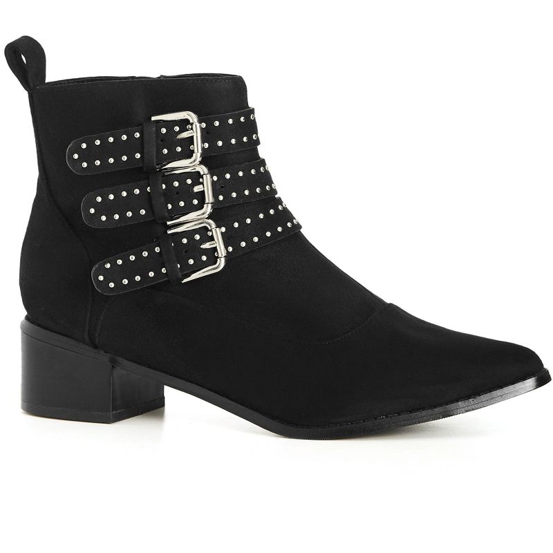 Women's WIDE FIT Bexley Ankle Boot - black | CITY CHIC, 1 of 3