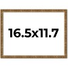 PosterPalooza | Textured Gold Picture Frame - UV Acrylic, Backing Board, Hanging Hardware Included - 3 of 4