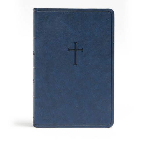 Csb Everyday Study Bible, Navy Cross Leathertouch - By Csb Bibles By ...