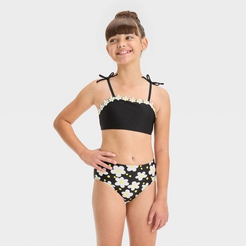 YELLOW LEOPARD SWIM SHIRT & HIGH-CUT BIKINI SET – electric femme™