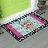 Evergreen Easter Basket Embossed Indoor Outdoor Doormat Home Decor - 2 of 2