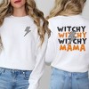 Simply Sage Market Women's Graphic Sweatshirt Witchy Mama Lightning Bolt Front and Back - 2 of 4