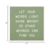Slickblue Funny Weirdo Quote Wood Sign – Rustic 7x7 Wall Art – Unique Home Decor Plaque, Multiple Color Options - 3 of 3
