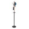Honey-Can-Do Coat Rack Black/Brown: Freestanding Steel Frame, 6 Hooks, Standing Coat Hanger, 70" Height, 20 lb Capacity - 2 of 4