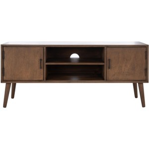 Sorrel Mid Century 2 Door 1 Shelf Media Stand - MED5701 - Safavieh - 1 of 4