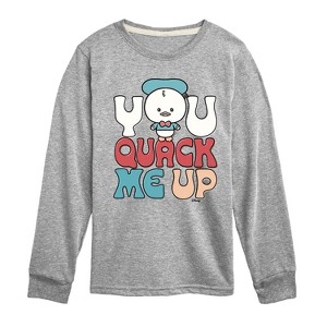 Boys' - Disney - You Quack Me Up Long Sleeve Graphic T-Shirt - 1 of 3