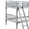 82" Twin/Twin Bunk Bed Homestead Convertible, Wood Frame - Acme Furniture - 4 of 4