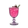 Slickblue Timeless European Glass Goblets - 10.2oz Set of 6, Artistic Embossed Design - 2 of 4